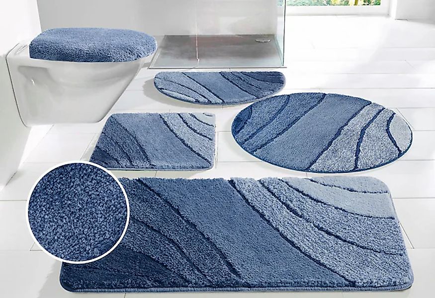 my home Badematte »Josie, Badvorleger, Badezimmer Teppich« Höhe 20 mm rutsc günstig online kaufen