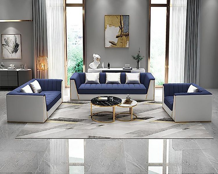 Xlmoebel Sofa 3-Sitzer, 2-Sitzer, 1-Sitzer Set mit Design-Sofas und Polster günstig online kaufen