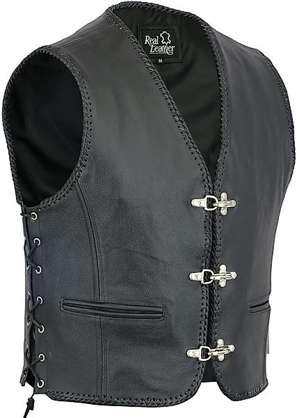 Myooka Lederweste Herren Lederweste Kutte Biker günstig online kaufen