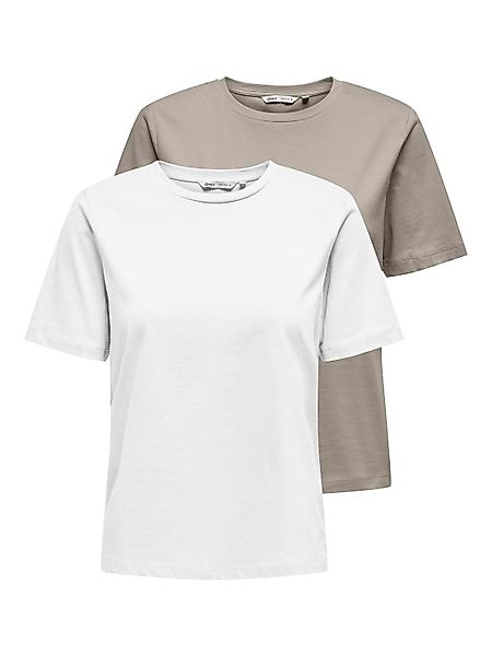 ONLY Kurzarmshirt ONLONLY – Doppelpack T-Shirts günstig online kaufen