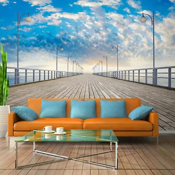 artgeist Fototapete Pier mehrfarbig Gr. 300 x 210 günstig online kaufen