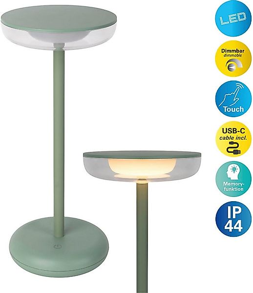 näve LED Tischleuchte Pasi, Dimmfunktion, Ein-/Ausschalter, Memoryfunktion, günstig online kaufen