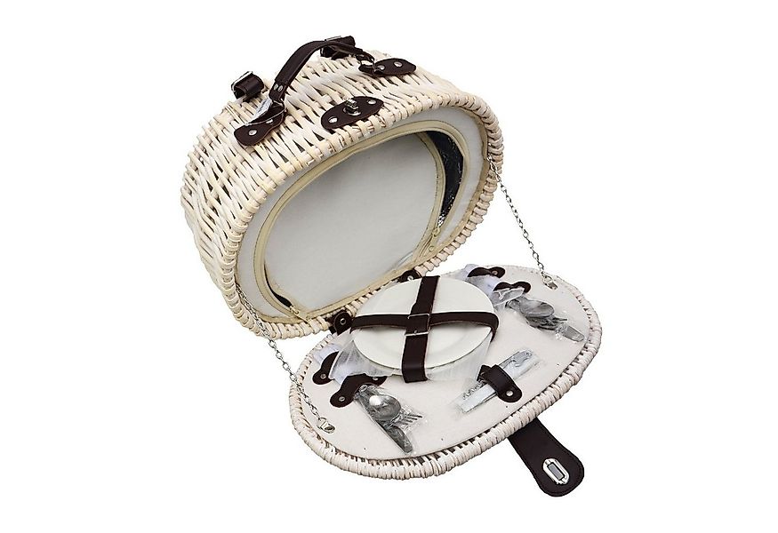 UNUS GARDEN Fahrradkorb Picknickorb für 2 Personen weiß günstig online kaufen