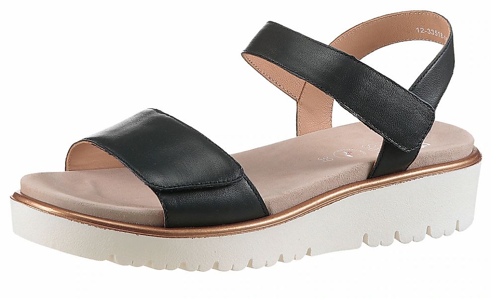 Ara Keilsandalette "BILBAO", Sommerschuh, Sandale, Keilabsatz, Klett, Weite günstig online kaufen