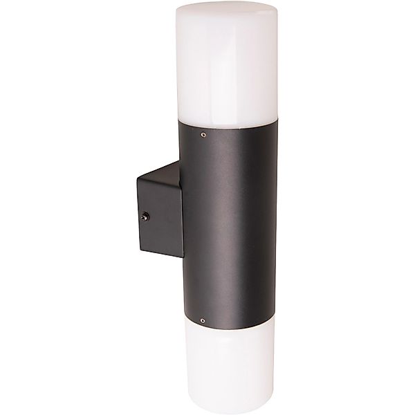 näve Außen-Wandleuchte "Torcia" E27 1 Stk. Aluminium schwarz 2 x E27 exkl. günstig online kaufen