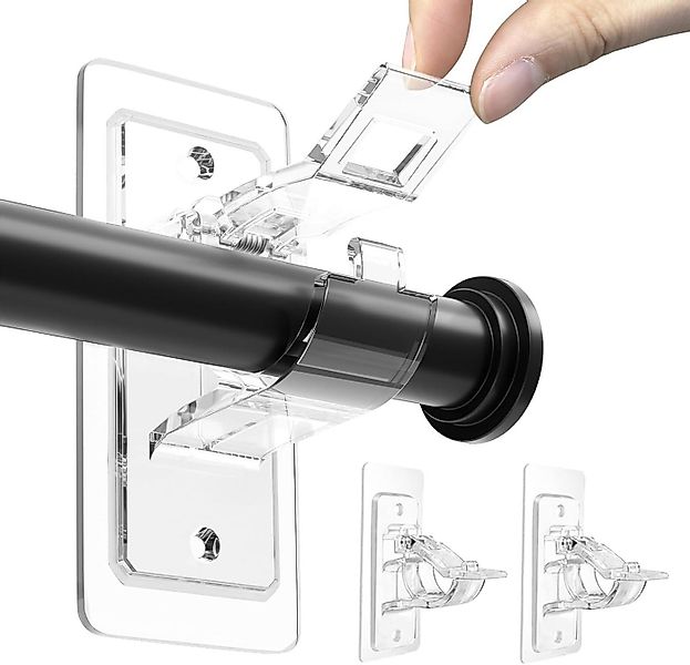 TECBULL Gardinenstangenhalter XL Gardinenstangen Halter für Vorhangstangen günstig online kaufen