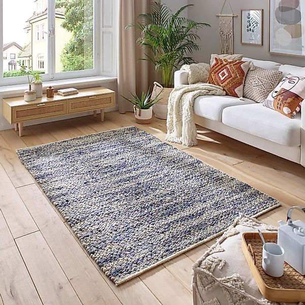 TaraCarpet Wollteppich TaraCarpet Neuberg handgewebter Schurwollteppich günstig online kaufen