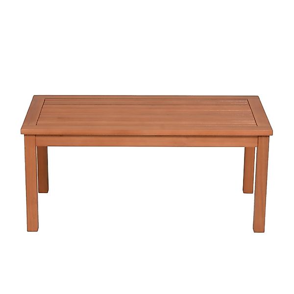 Garden Pleasure Gartentisch Lansing Rechteckig Holz Braun 44 cm x 90 cm günstig online kaufen