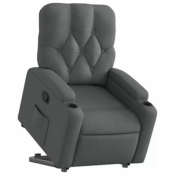 vidaXL Relaxsessel mit Aufstehhilfe Dunkelgrau Stoff Modell 9 günstig online kaufen