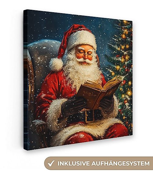 OneMillionCanvasses® Leinwandbild Weihnachtsmann - Weihnachten - Winter - W günstig online kaufen