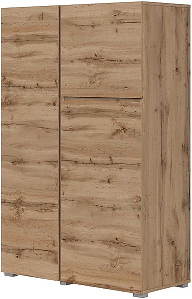 INOSIGN Highboard "Asymetric, Breite 92 cm, moderne grifflose Hochkommode m günstig online kaufen