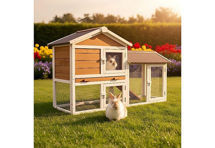 Zooprinz Kleintierstall Hofstadl mit Auslauf 146x86x50 cm (BxHxT), Metall K günstig online kaufen