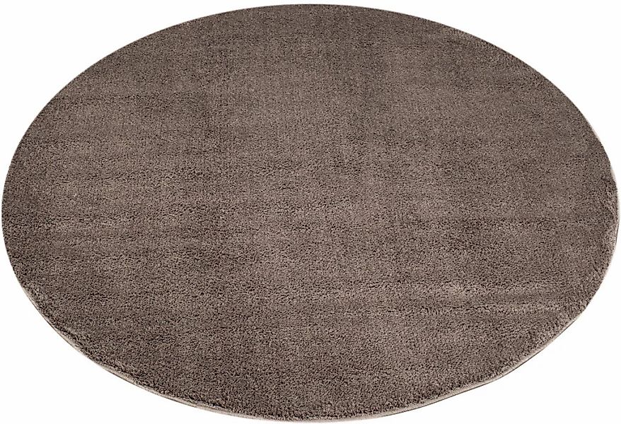 Carpet City Teppich "Softshine 2236" rund 14 mm Höhe besonders weich, Uni F günstig online kaufen