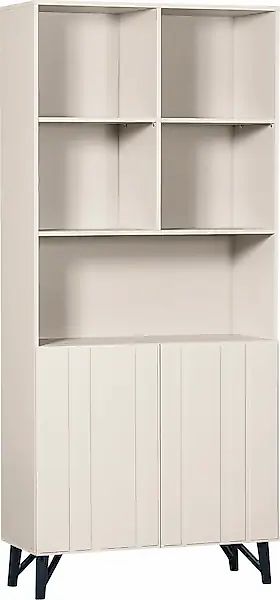 WOOOD Stauraumregal "Miller", mit 2 Türen, H 200 cm x B 90 cm günstig online kaufen