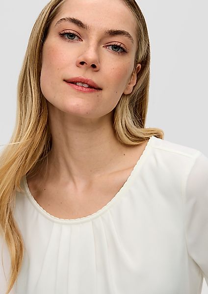 s.Oliver BLACK LABEL Kurzarmbluse Kurzarmbluse mit günstig online kaufen