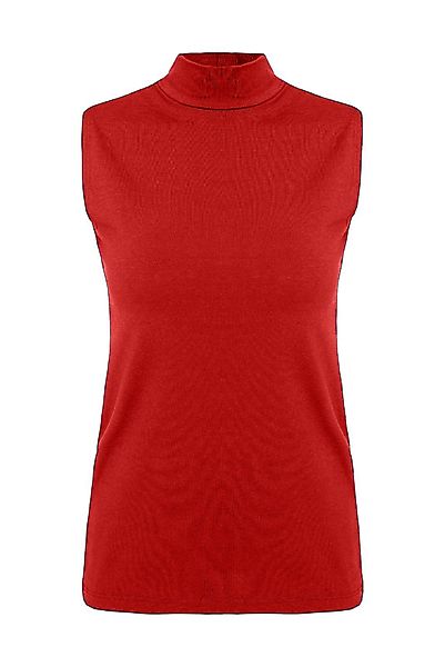 Evoni T-Shirt Basic Shirt ärmellos Halbkragen günstig online kaufen