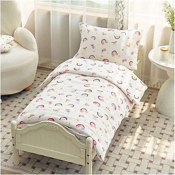 KEAYOO Kinderbettwäsche Muslin Bettwäsche Baumwolle Double Gauze, 2 teilig, günstig online kaufen