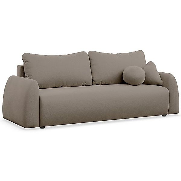 Selsey Schlafsofa NUBELLE, 3-Sitzer Schlafsofa mit Bettkasten & Chenille-Be günstig online kaufen