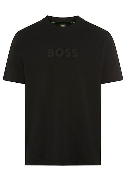 BOSS GREEN T-Shirt Rundhalsausschnitt, Regular Fit, Boss-Logodruck günstig online kaufen