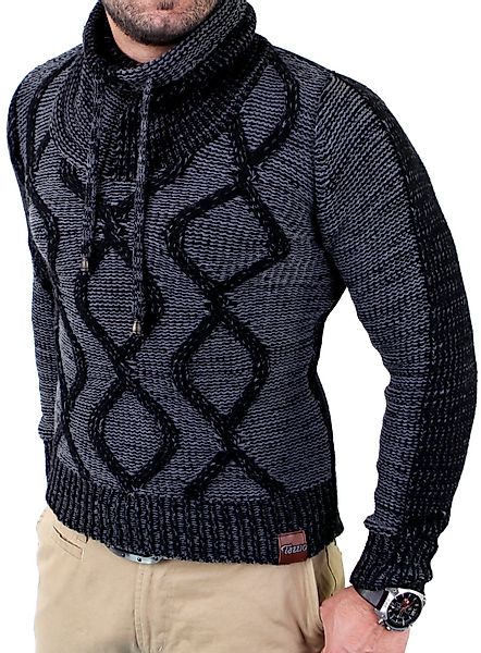 Reslad Strickpullover Reslad Herren Strickpullover Grobstrick günstig online kaufen