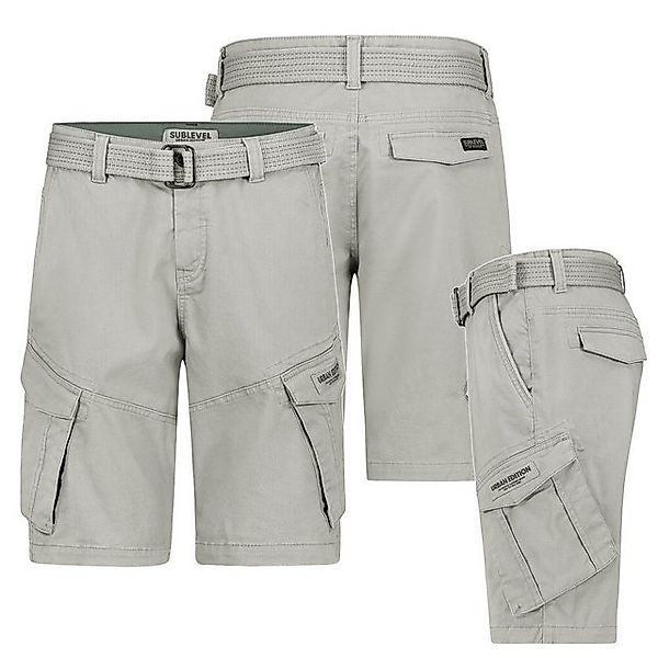 SUBLEVEL Cargoshorts Herren Cargo Shorts kurze Hose Bermuda Knielang Short günstig online kaufen