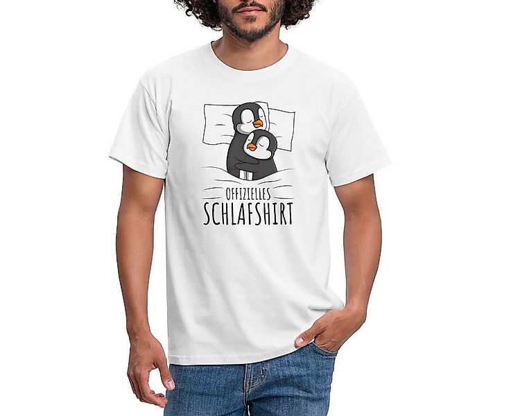 Spreadshirt T-Shirt Offizielles Schlafshirt Pinguin Männer T-Shirt (1-tlg) günstig online kaufen