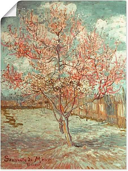 Artland Wandbild »Blühender Pfirsichbaum, 1888«, Wiesen & Bäume, (1 St.) günstig online kaufen