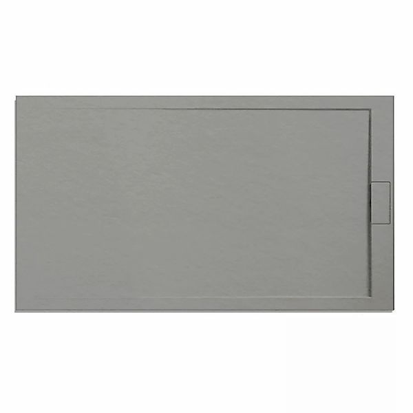 Ottofond Duschwanne Extraflach Zona Rechteck 140 cm x 90 cm Zementgrau günstig online kaufen