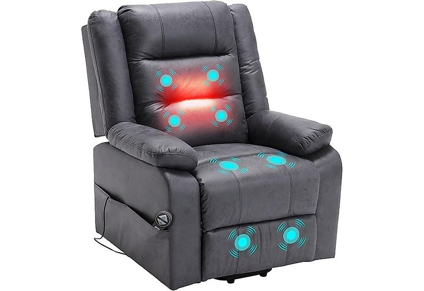 LuxusKollektion Polsterstuhl Elektrischer Massagesessel mit Aufstehhilfe, W günstig online kaufen