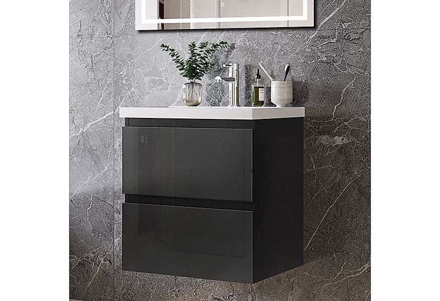 duschspa Waschtisch Waschbecken mit Unterschrank Badmöbel Set Badschrank Wa günstig online kaufen