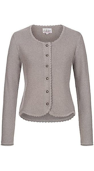 Nübler Trachtenstrickjacke Strickjacke Langarm Yvonne in Silber von Nübler günstig online kaufen