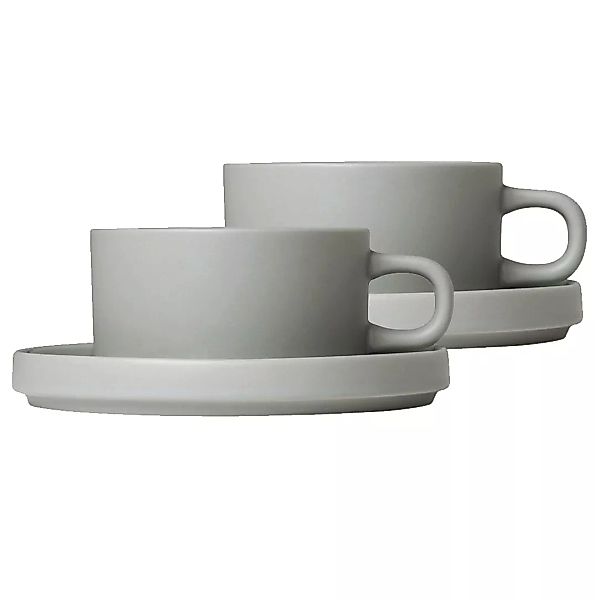 Blomus Tee & Co. PILAR Teetassen Mirage Grey 4tlg. (grau) günstig online kaufen