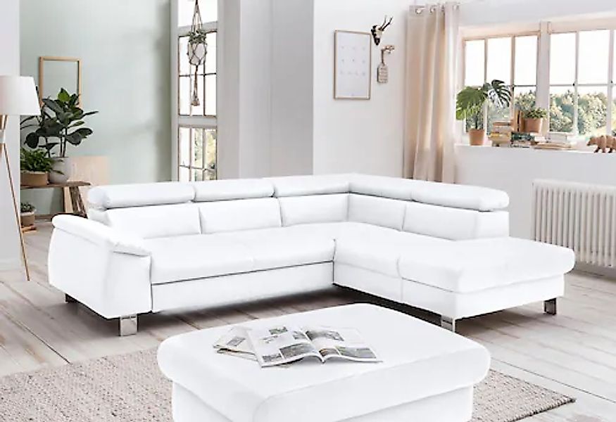 COTTA Polstergarnitur »Komaris L-Form«, (Set), Set bestehend aus: Ecksofa m günstig online kaufen