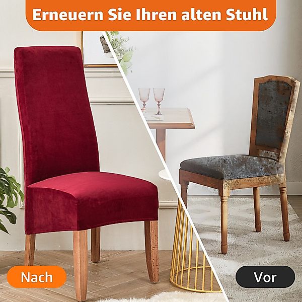 Simloveve Stuhlhusse Stuhlhussen Mirofaser Esszimmer Abnehmbare günstig online kaufen