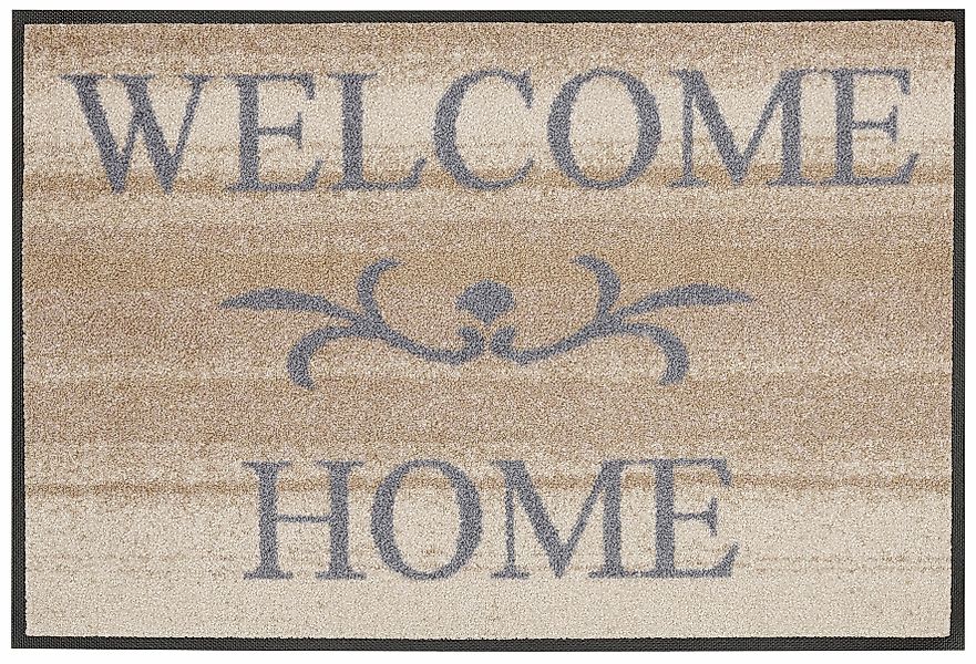 wash+dry by Kleen-Tex Fußmatte "Welcome Home" rechteckig 7 mm Höhe Schmutzf günstig online kaufen