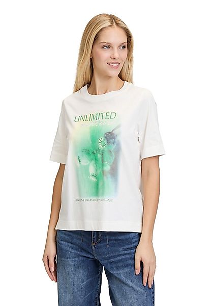 Cartoon Kurzarmshirt Cartoon Printshirt mit Rundhalsausschnitt günstig online kaufen