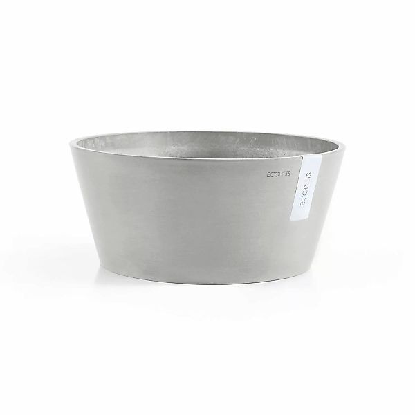 Ecopots Schale Frankfurt Weißgrau 50 cm x 25 cm günstig online kaufen