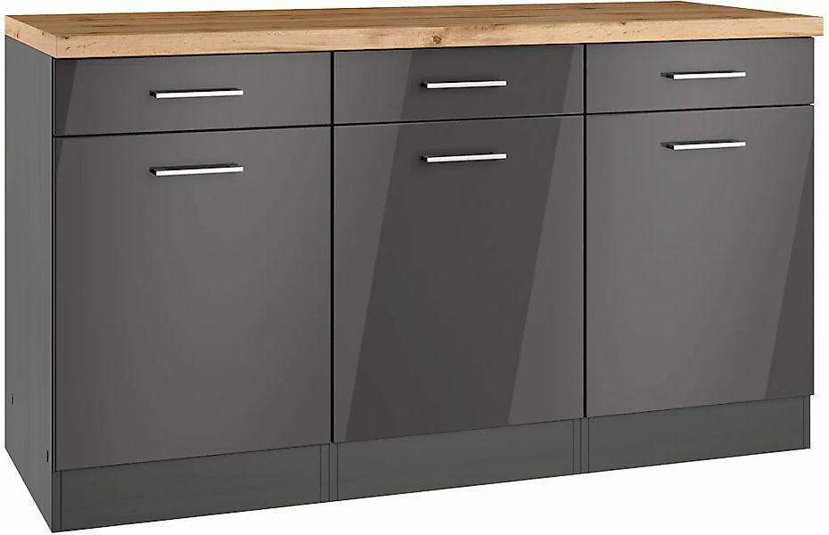 KOCHSTATION Unterschrank "KS-Milan" Unterschrank 150 cm, matte oder hochglä günstig online kaufen