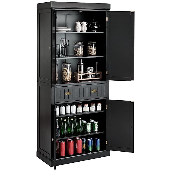 COSTWAY Küchenbuffet Hochschrank mit verstellbarer Regalen&Schublade, günstig online kaufen