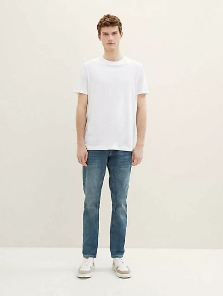TOM TAILOR Straight-Jeans Regular Tapered Jeans mit recycelter Baumwolle günstig online kaufen