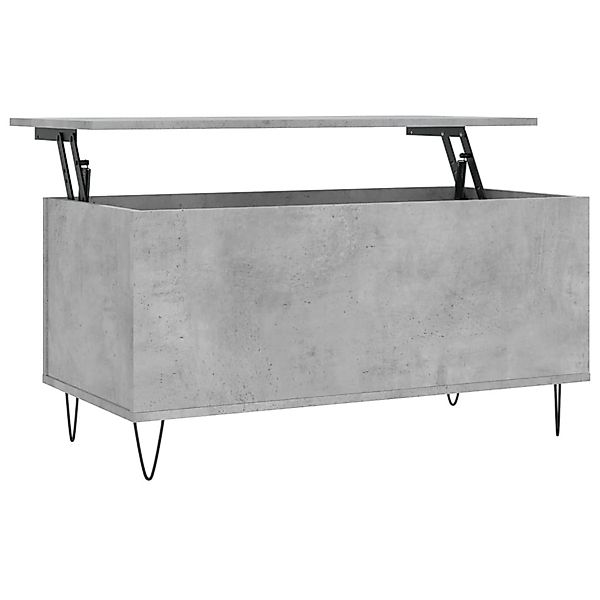 vidaXL Couchtisch Betongrau 90x44,5x45 cm Holzwerkstoff Modell 2 günstig online kaufen