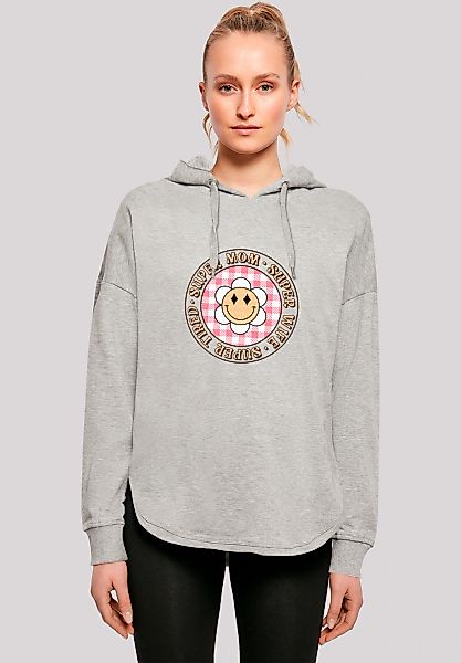 F4NT4STIC Kapuzenpullover "Muttertag super müde Mama Retro Blumen", Premium günstig online kaufen