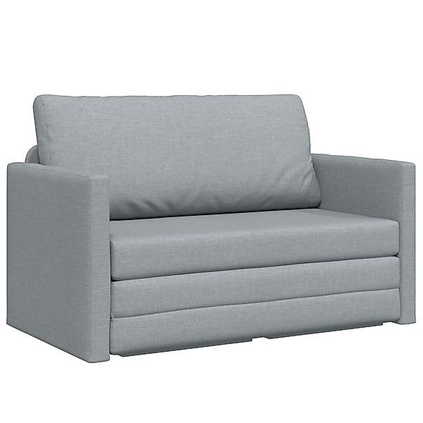 vidaXL Sofa Boden Sofa Bett 2-in-1 Hellgrau 124x71x78 cm Stoff, 1 Teile günstig online kaufen