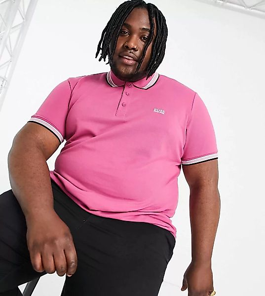 BOSS – Athleisure Paddy – Polohemd in Rosa günstig online kaufen