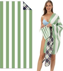 Coonoor Strandtuch Mikrofaser Doppelseitiges Samtstrandtuch Tragbares günstig online kaufen