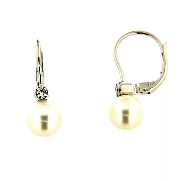 Orolino Paar Ohrhänger "585 Gold mit Brillant 0,10ct. + Perle 6,5-7mm" günstig online kaufen