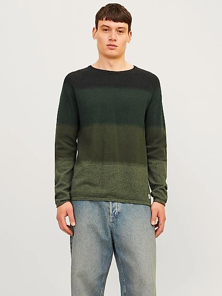 Jack & Jones Rundhalspullover "JJEHILL KNIT CREW NECK NOOS", mit Strukturst günstig online kaufen