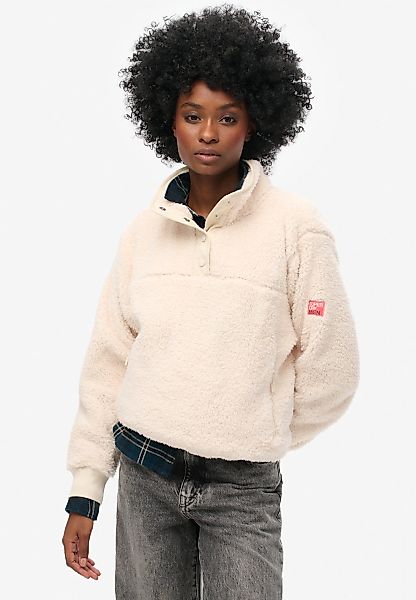 Superdry Fleecepullover "SUPER SOFT HENLEY" günstig online kaufen