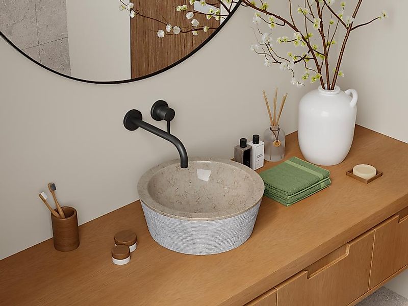 Waschbecken - Marmor - Cremefarben - MARBLE günstig online kaufen