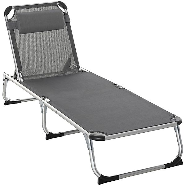 Outsunny Gartenliege Gartenliege 5-stufig verstellbar günstig online kaufen
